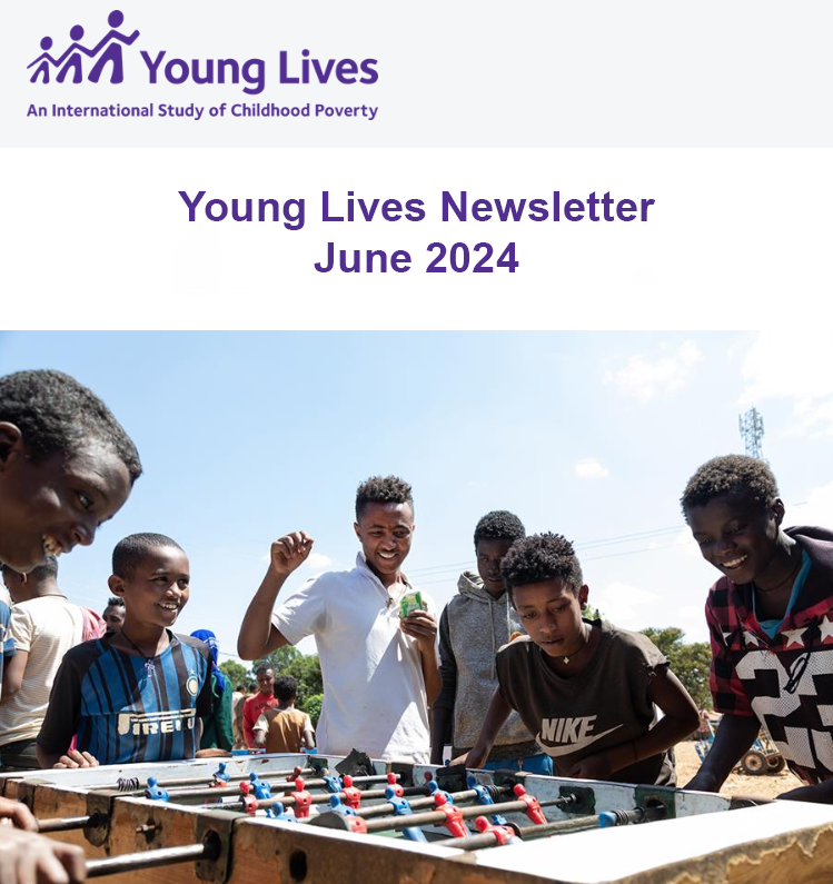 Young Ethiopian boys celebrating a game of table football