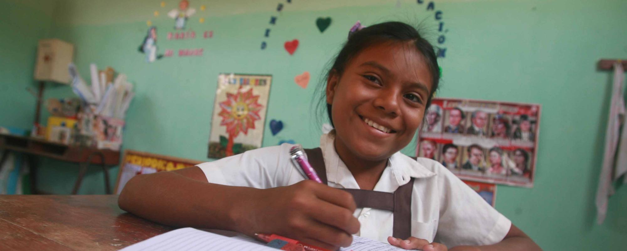 Girl at school