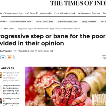 time of india headline