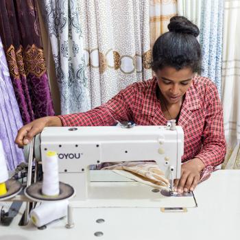 Tailor at work in Ethiopia