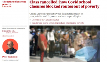 Screenshot of Guardian article