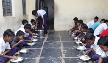 Meal time in India