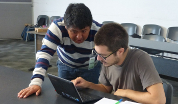 Round 5 Peru Fieldworkers checking data for Round Five