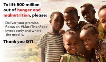 Save the Children G7 poster