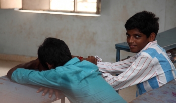 Two boys in class