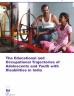 Front cover image or Research Brief 'The Educational and Occupational Trajectories of Adolescents and Youth living with Disability in India