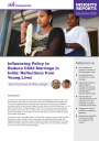 Kath Ford and Renu Singh - Insights Report December 2020 Influencing policy to reduce child marriage in India cover